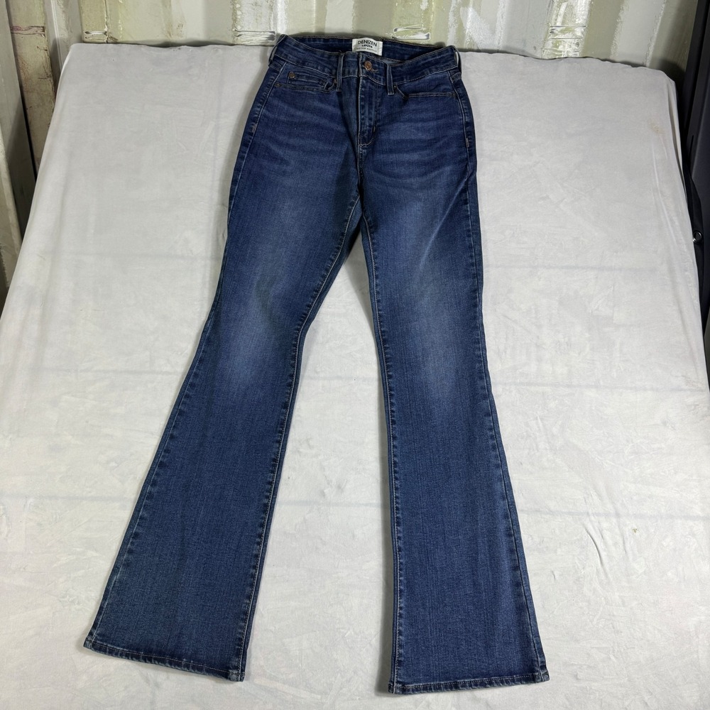 Denizen From Levi's Womens Bootcut Jeans Blue Denim Mid Rise Whisker 4M 27x32‎